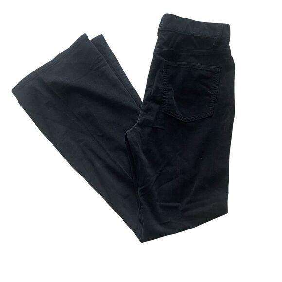 New MNG Black Corduroy High Rise Flare Leg Long Pants Women’s Size 8 EUR 40 Tall - Picture 5 of 5